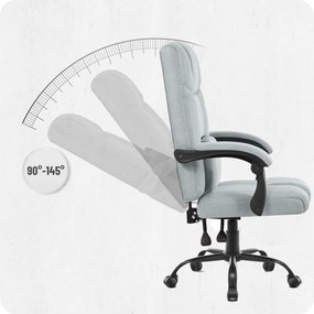 Ергономичен офис стол CABRO C505 до 150 кг сив