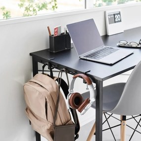 Матово черно регулируема стоманена кука Tower – YAMAZAKI