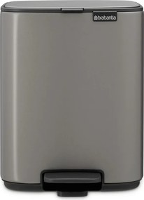 Сиво стоманено кошче за боклук с педал 7 l Bo – Brabantia