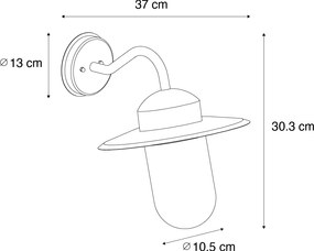 Модерен външен аплик тъмно зелен IP44 - Канзас
