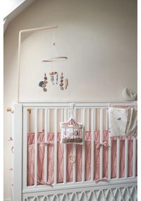 Светлорозов калъф за матрак за детско легло от органичен памук 365 cm Blossom Pink – Cam Cam Copenhagen