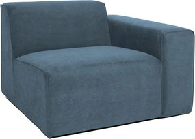 Син модулен диван от рипсено кадифе (десен ъгъл) Sting – Scandic