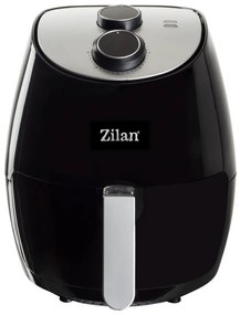 Фритюрник с горещ въздух Zilan ZLN-3598, 1350W, 2.6 литра, 80°C~200°C, Таймер, Черен