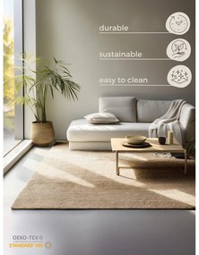 Килим от юта в естествен цвят 160x230 cm Bouclé - Hanse Home