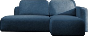 Ъглов диван Cozy-Синьо-Десен