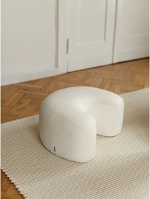 Бежова табуретка от прежда с примки от букле Ü – noo.ma