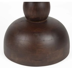 Кръгла странична масичка от масивно манго ø 30 cm Izzy – White Label