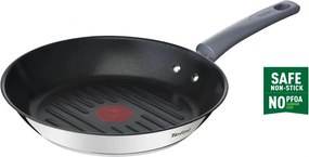 Грил тиган Tefal G7314055 DAILY COOK, 26 см, Thermo-Spot & Signal, Индукция, Сребрист
