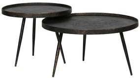 Черна кръгла масичка за кафе ø 58 cm Bounds – WOOOD