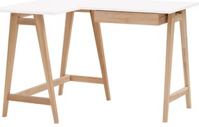 Работна маса с бял плот 85x115 cm Luka - Ragaba