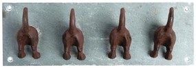 Синя метална стенна закачалка Dogs – Esschert Design