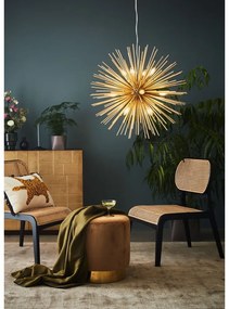 Висяща лампа в златист цвят с метален абажур 72x72 cm Soleil - Markslöjd