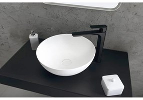 Матово-черна стояща батерия за мивка Spy – Sapho