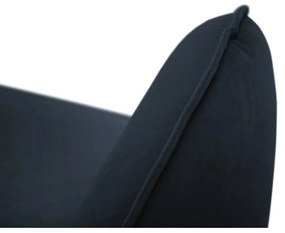 Тъмносиньо кадифено кресло Vienna - Cosmopolitan Design