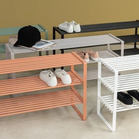 Стоманена стойка за обувки в цвят сьомга 100x48,5x29 cm Rex – Spinder Design