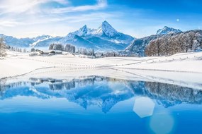 Фототапет – Снежен пейзаж в Алпите
