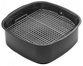 Фритюрник с горещ въздух и грил 5в1 Ninja Foodi Smart EG351EU, 1760W, 5.7 л, До 4 порции, 5 режима, Cyclonic Air, Smart Cook, Керамично покритие, Черен/инокс