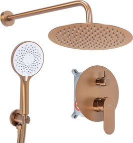 Душ система за вграждане Rea Drop Brush Copper + BOX