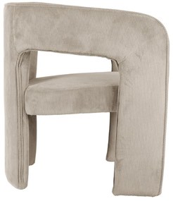 Бежово кресло от рипсено кадифе Vigor – Leitmotiv