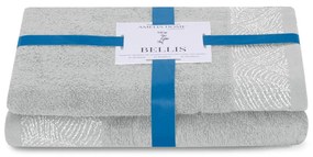 Светлосиви памучни хавлии и кърпи за баня в комплект от 2 бр. от тери Bellis – AmeliaHome