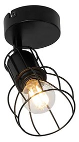 Модерен прожектор черен стоманен регулируем - Botu