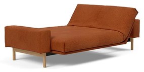 Оранжев сгъваем диван от рипсено кадифе 237 cm Mimer – Innovation