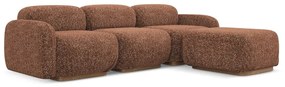 Оранжев/кафяв модулен ъглов диван (променлив) Ailani – Makamii