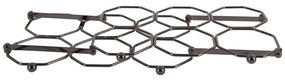Сив метален сгъваем държач за вино Honeycomb - PT LIVING