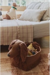 Кафява текстилна детска кошница за играчки 68x24x35 cm Poppy – Lorena Canals