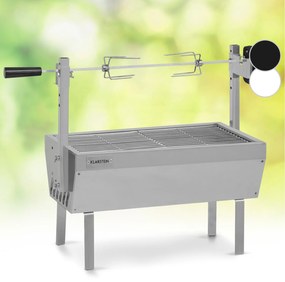 Klarstein Sauenland Mini, ротационен грил със шиш, въртящ се шиш, 4 W, макс. 12 кг, неръждаема стомана