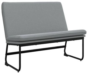 351321 vidaXL Пейка, светлосива, 100x75x76 см, плат