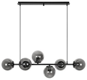 Полилей ФИОРЕ, черен/сив, 6xE27