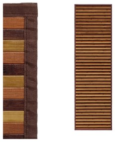 Бамбукова пътека в кафяво и цвят горчица 60x200 cm – Casa Selección