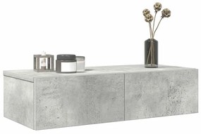 859971 vidaXL Стенен рафт с чекмеджета 60x26,5x15 см инженерно дърво