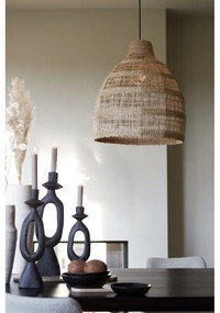 Висящо осветително тяло с абажур от морска трева в естествен цвят ø 50 cm Sagar – Light &amp; Living