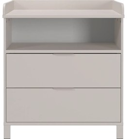 Кремав детски скрин с маса за преповиване 89x102x77 cm Alkmaar – Germania