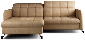 Ъглов диван Lorette-Brown Light-Left