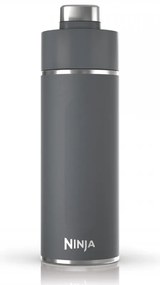 Термос Ninja DW2401EUUKGY, 700 мл, Подходящ и за газирани напитки, Тройна термоизолация, Без BPA, Топло до 8ч, Студено до 24ч, Сив
