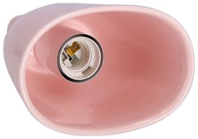 Розово висящо осветително тяло с керамичен абажур Sewilla – Candellux Lighting