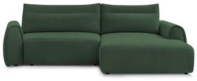 Тъмнозелен ъглов диван Aden – Bobochic Paris