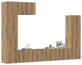 3329196 vidaXL Комплект от 5 части за стенен монтаж на телевизора