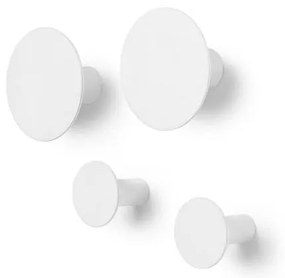 Комплект от 4 бели куки за стена Ponto - Blomus