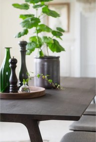 Сгъваема трапезна маса от масивен дъб 95x220 cm Clapperton – Rowico