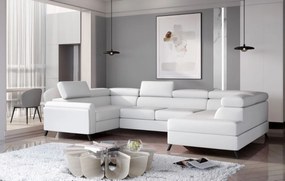 Ъглов диван Candia-White-Right