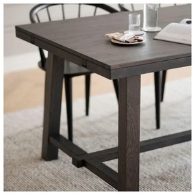 Тъмнокафява дъбова маса за хранене , 170 x 95 cm Brooklyn - Rowico