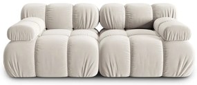 Бежов кадифен модулен диван 188 cm Bellis – Micadoni