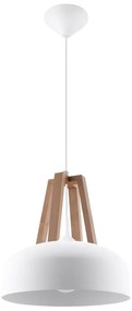 Бяло висящо осветително тяло Olla - Sollux