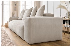 Кремав диван от рипсено кадифе 280 cm Voltaire – Bobochic Paris