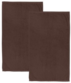 Кафяви бързосъхнещи памучни хавлиени кърпи от тери в комплект от 2 бр. 90x140 cm Quick Dry – Catherine Lansfield