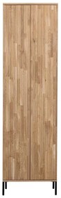 Гардероб от декор от дъб в естествен цвят 60x210x42 cm Gravure – WOOOD